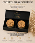 Coffret 2 bougies surprise