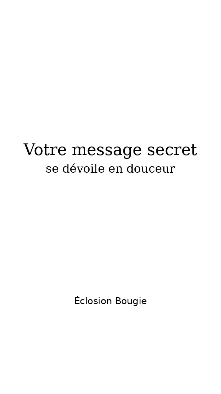 Coffret 2 bougies surprise